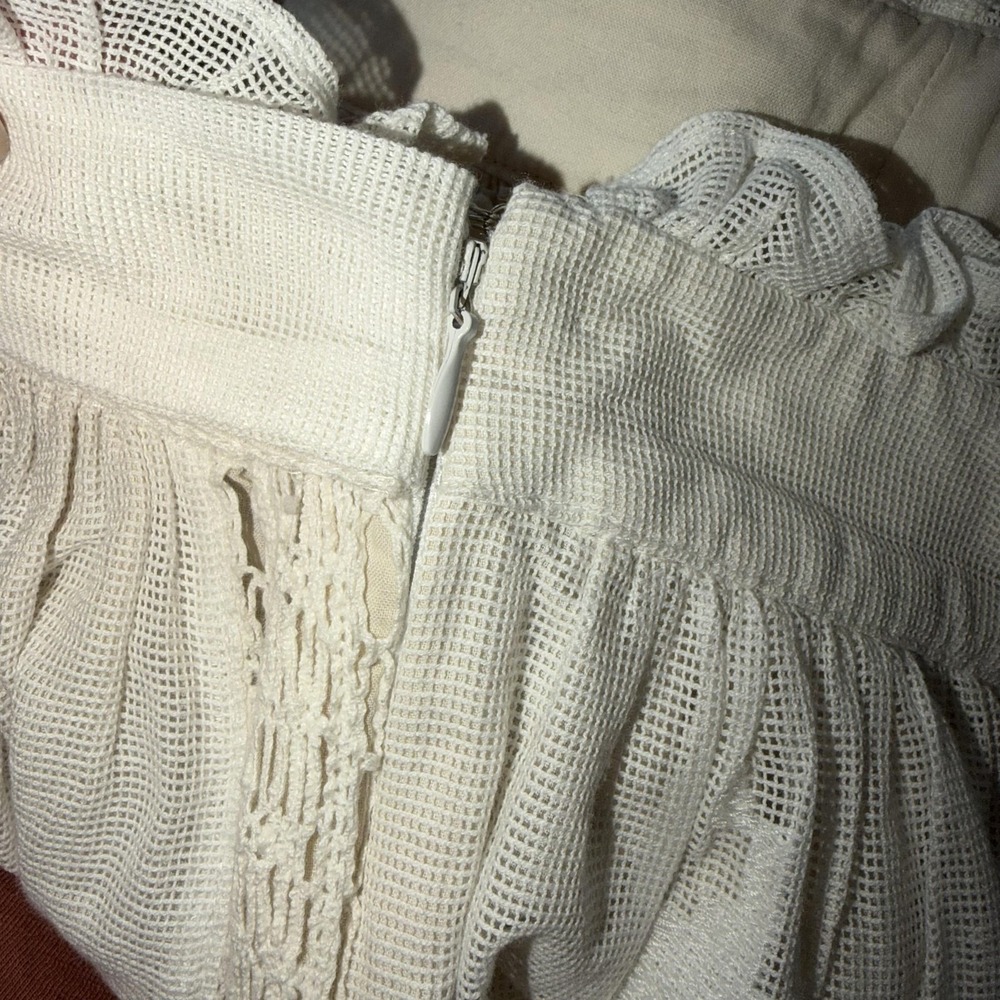 NEW Anthropologie Forever That Girl Skirt 6 Lace Embroidered Maxi Boho Cotton - Picture 9 of 14
